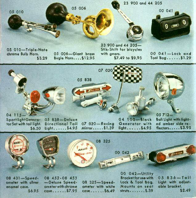 Vintage schwinn bike deals accessories